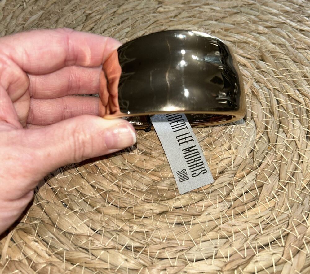 Robert Lee Morris Soho Gold Magnetic Closure Wave Bangle